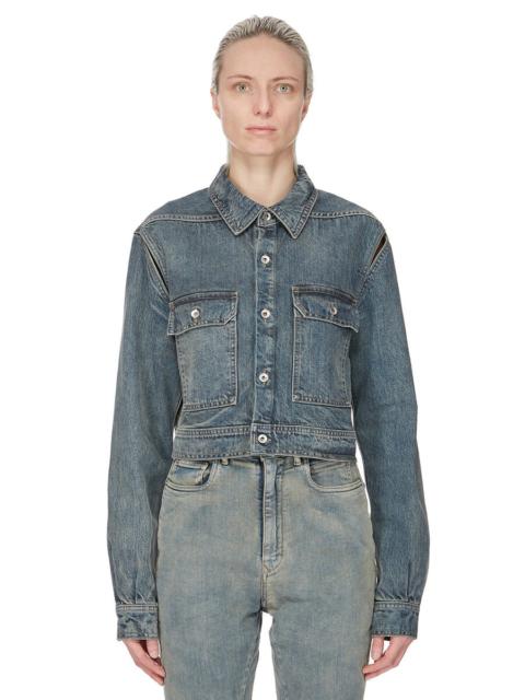 Rick Owens DRKSHDW CAPE SLEEVE CROPPED OUTERSHIRT