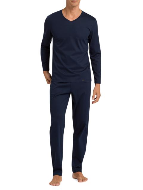 HANRO Men's Night Selection 2-PIece Pajama Set - Deep Navy
