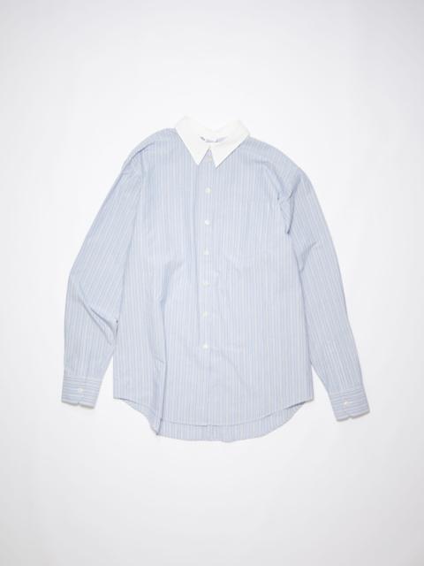 Striped cotton shirt - Blue/white
