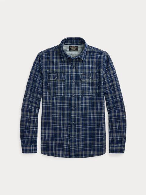 RRL by Ralph Lauren Indigo Plaid Double-Faced Workshirt