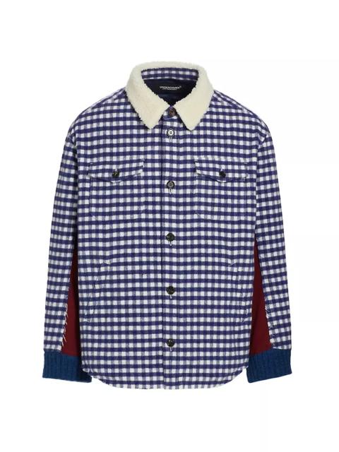 UNDERCOVER Checked Wool-Blend Shirt Jacket