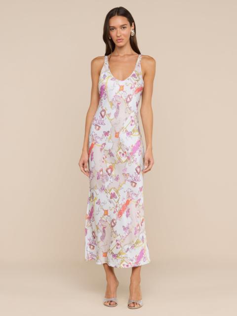 L'AGENCE Akiya Satin Maxi Dress