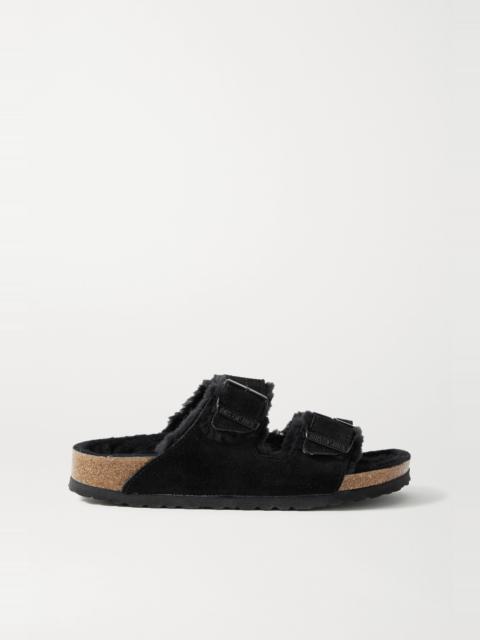 BIRKENSTOCK Arizona shearling-lined suede sandals