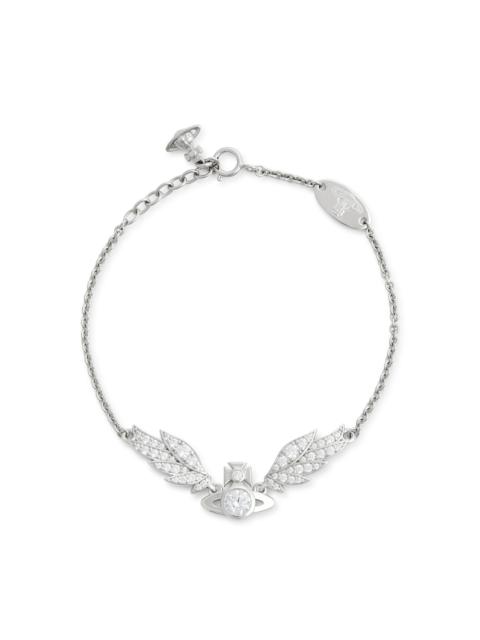 Dawna embellished wings bracelet