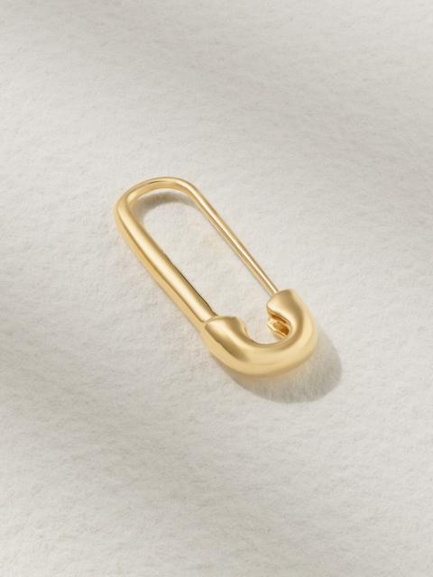 ANITA KO Safety Pin 18-karat Gold Single Earring