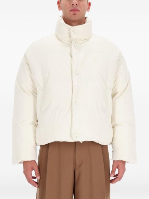 AMI Paris button funnel-neck jacket