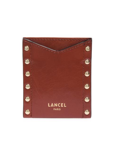 LANCEL stud-embellished leather cardholder