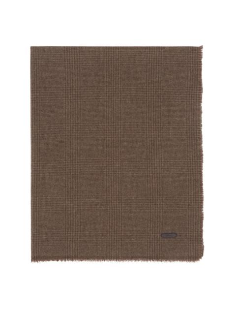 Brioni Brown Cashmere Scarf