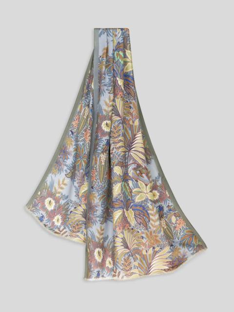 Etro FLORAL FOLIAGE SCARF