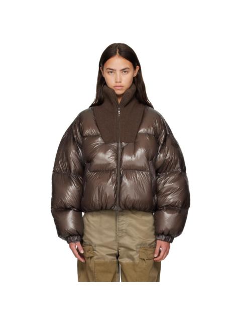 Diesel Brown Puffer Down Jacket