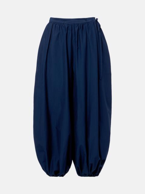 Polo Ralph Lauren Belted cotton and silk balloon pants