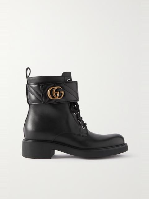 GUCCI 두 배 G를 가진 여자 발목 시동