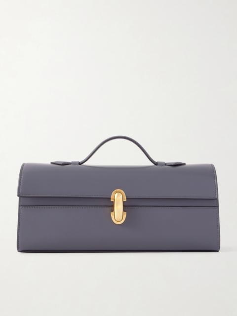 SAVETTE Slim Symmetry Leather Tote