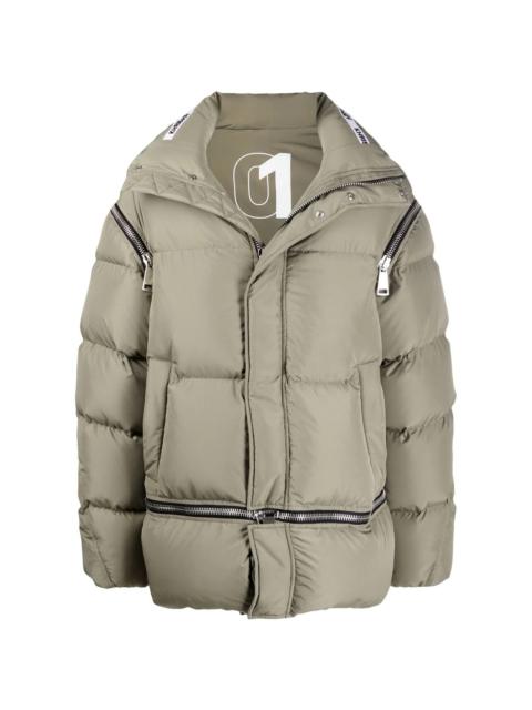 Khrisjoy high-neck zip-detail padded jacket