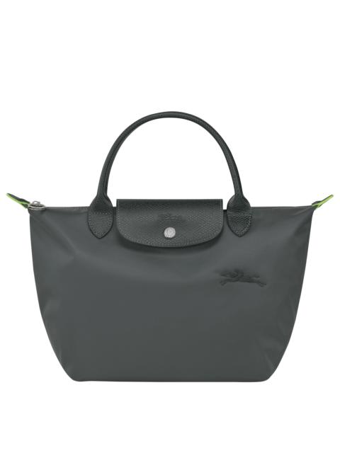 Le Pliage Green Pouch with handle Graphite - Recycled canvas