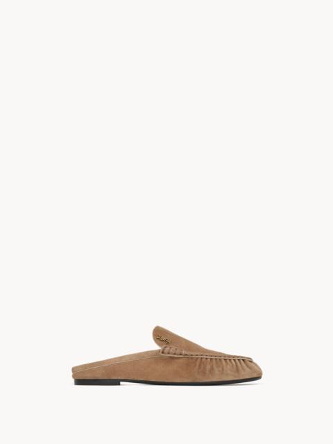 SAINT LAURENT LE LOAFER MULES IN SUEDE