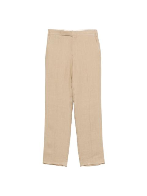 linen trousers