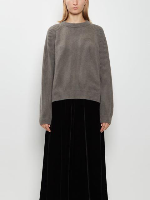 DUŠAN Ribbed Cashmere Sweater — Storm