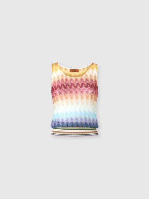 Missoni Sleeveless dégradé viscose top