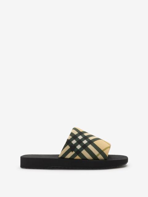 Burberry Check Trek Slides