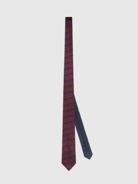Missoni Silk tie with oblique stripes