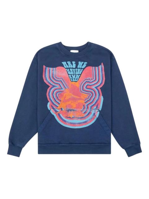 Rhude kangaroo-pocket graphic sweatshirt