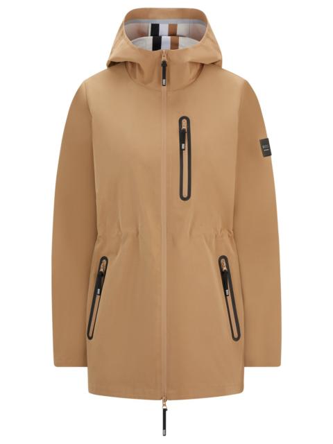 BOSS EQUESTRIAN HARDSHELL PARKA JACKET WITH WATER-REPELLENT FINISH