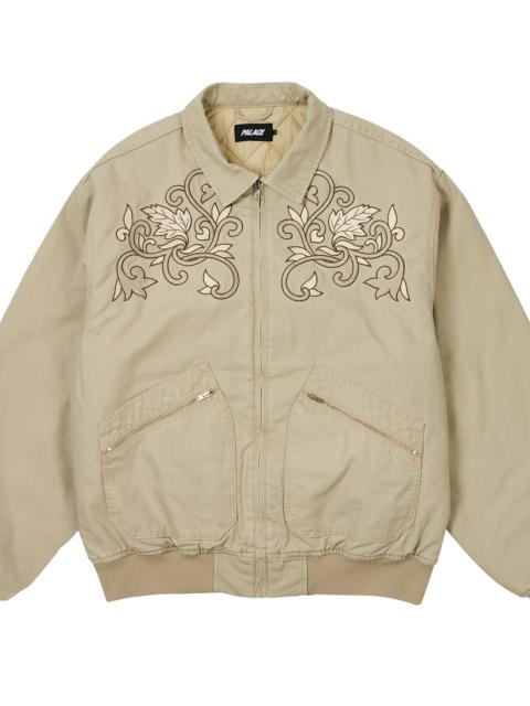 PALACE Floral Canvas Bomber Jacket "Biege" p0169