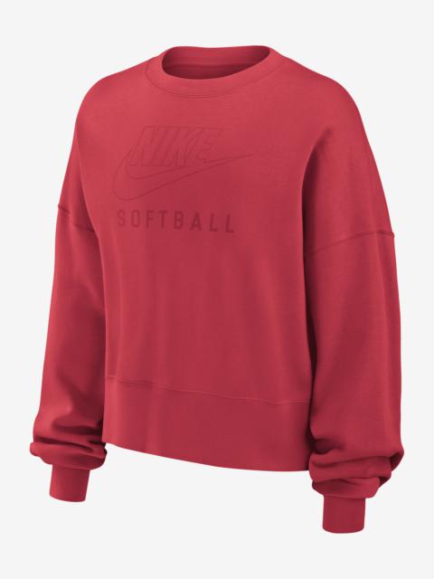 Nike Phoenix Fleece Women's Softball Crew-Neck Sweatshirt