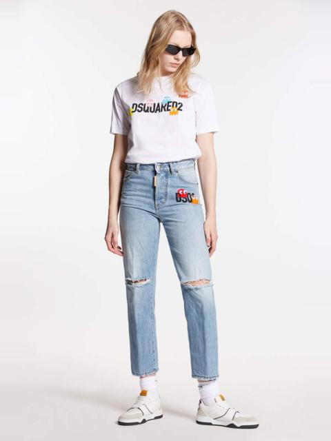 DSQUARED2 PAC-MAN LIGHT WASH BOSTON JEANS