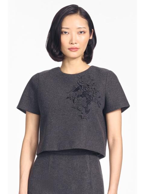 SACHIN & BABI NADINE TOP - GRAPHITE