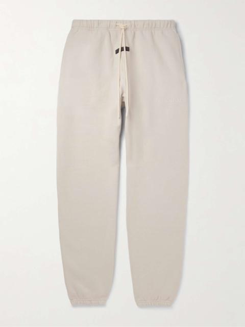 Tapered Logo-Appliquéd Cotton-Blend Jersey Sweatpants