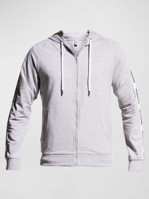 Moschino Men's Logo-Tape Zip Hoodie
