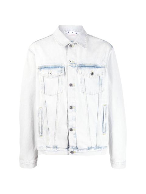 Skate bleached-effect denim jacket