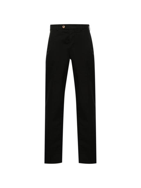 twill tapered trousers