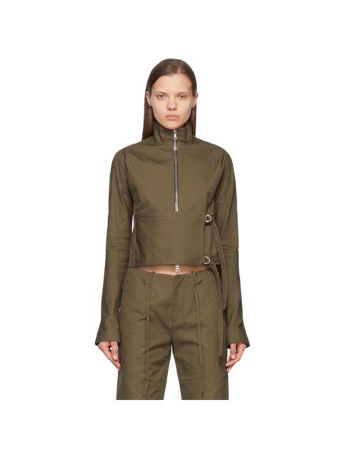 ioannes Khaki Combat Wrap Jacket