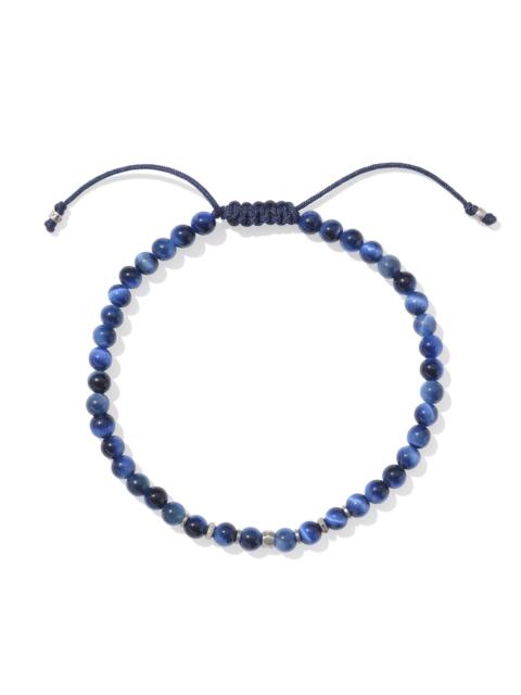 KENDRA SCOTT Otto Oxidized Sterling Silver Beaded Bracelet in Blue Tiger's Eye