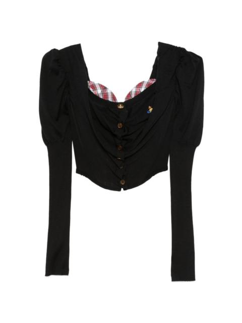 Vivienne Westwood button bea corset top