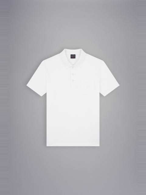 Paul & Shark COTTON JERSEY POLO SHIRT WITH EMBROIDERED LOGO
