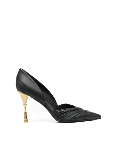 Balmain Moneta leather pumps