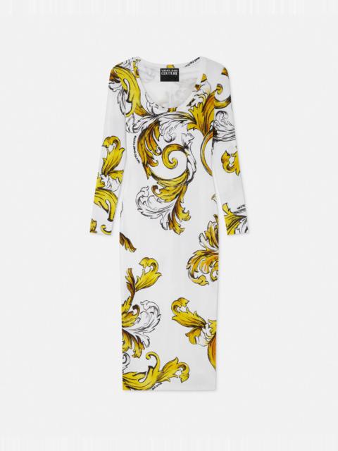 VERSACE JEANS COUTURE Outline Barocco Midi Dress