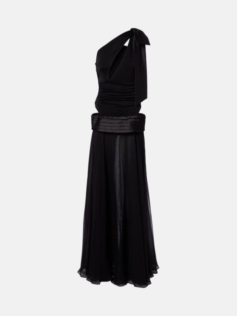THE NEW ARRIVALS ILKYAZ OZEL Cutout one-shoulder gown