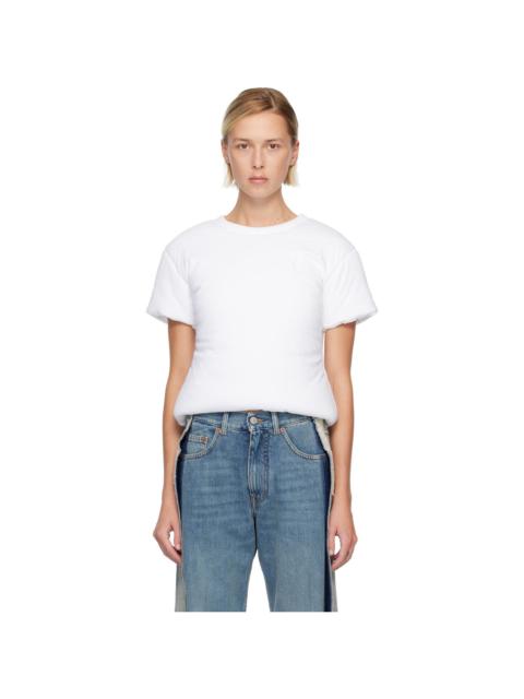 MM6 Maison Margiela White Padded T-shirt