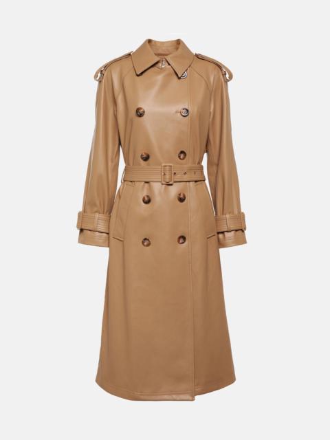 VERONICA BEARD Conneley faux leather trench coat