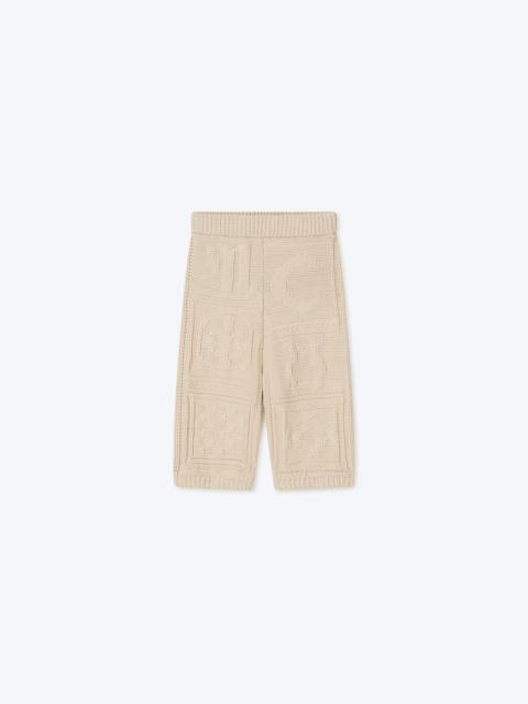 Nanushka SAYA - Knitted cotton-blend shorts - Creme