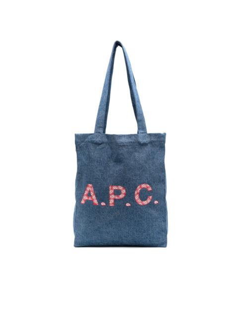 Lou denim tote bag