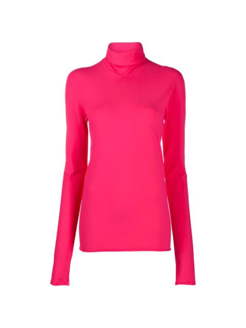 roll-neck long-sleeve top