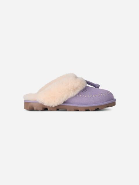 UGG ® Women's Coquette Stitch Sheepskin Slippers in Warm Lilac