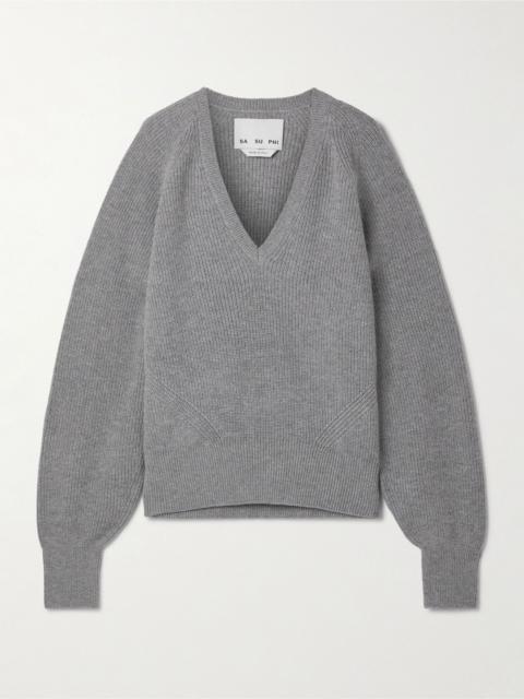 SA SU PHI Merino wool and cashmere-blend sweater Gray