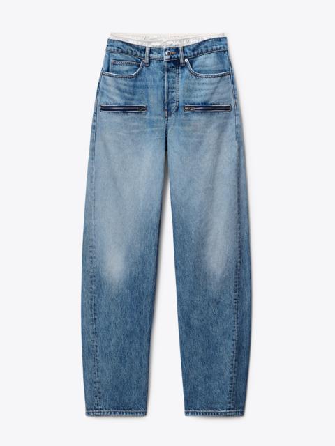 Alexander Wang Zip Silk Float Jean
